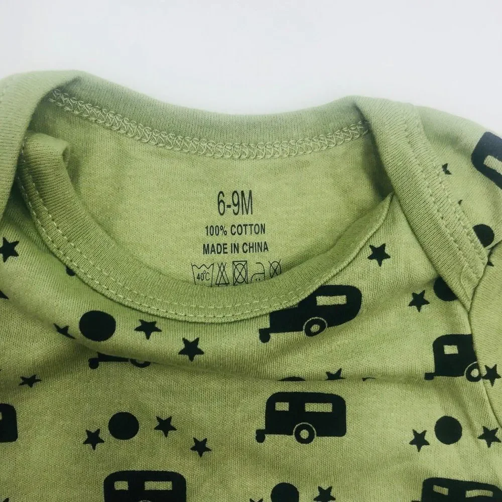 Brand New Baby‎ Boy Short Sleeve Bodysuit/Onesies 3 Pack Size 6 to 9 Months